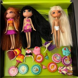 Lot of yummiland ice cream pop girls and accessories
